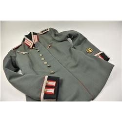 Authentic German Nazi era sergeants’ uniform with full insignia and unit number on shoulder boards