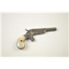 Image 2 : Early Allen Single Shot Derringer with iron  frame, 1865 patent date, and pearl grips.  Dark gray/br
