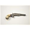 Image 3 : Early Allen Single Shot Derringer with iron  frame, 1865 patent date, and pearl grips.  Dark gray/br