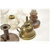 Image 10 : Lot of 19th century (whale) oil lamps and  accessories from the Colonial period to the  19th century