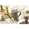 Image 8 : Lot of 19th century (whale) oil lamps and  accessories from the Colonial period to the  19th century