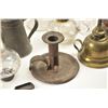 Image 9 : Lot of 19th century (whale) oil lamps and  accessories from the Colonial period to the  19th century