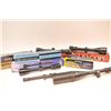 Image 1 : Lot of nine rifle scopes including:  a BSA  Contender 4 x 16 x 50 with an adjustable  objective and 