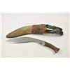 Image 1 : A genuine British Army of India WWII military  Kukri or Ghurka knife in original scabbard.  The curv