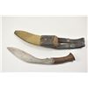 Image 3 : A genuine British Army of India WWII military  Kukri or Ghurka knife in original scabbard.  The curv