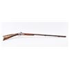 Image 1 : American Kentucky Double Barrel Buck and Ball  gun with artificially striped stock and  large “whale