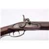 Image 3 : Full stock Kentucky rifle signed in fancy  script on the barrel but not legible.  Artificially strip