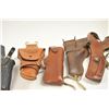 Image 3 : Bonanza box lot of commercial holsters from a  police officer/collector dating back to the  1950’s i