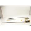 Image 1 : Lot of 2 Civil War reproduction sabers with  scabbard. 1 U.S. with fancy eagle guard and 1  C.S.A. B