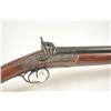 Image 4 : Double barrel percussion shotgun with lock  signed in fancy letters, “T.F.” or “T.E.”  Bishop.  10 g
