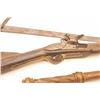 Image 8 : Lot of old, reproduction weapons including a  mace, two-handed sword and blunderbuss.  All  items ar
