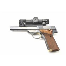 High Standard The Victor semi-automatic pistol, .22 Long Rifle caliber, Serial #ML26378. The pist