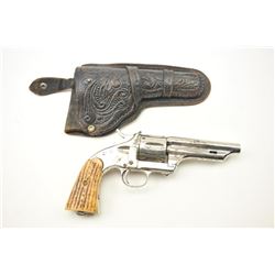 Merwin and Hulbert SA revolver, .44 caliber, Serial #9713. The pistol is in fair overall conditio