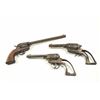Image 1 : Lot of three rusty relic Mexican single  action revolvers.  The lot includes three  antique pistols 