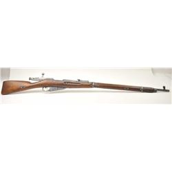 Mosin–Nagant Model 1891/30 bolt action rifle, 7.62 x 54R caliber, Serial #MD 2388. The rifle is i