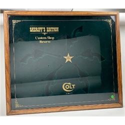 Colt Sheriff’s edition gun case.  Est.:   $250-$500.