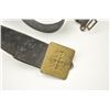 Image 3 : A 19th century Polish (?) military belt and  buckle. The brass buckle with crowned single  headed ea