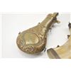 Image 3 : Lot of two mid-19th century flasks.  One is  embossed brass marked, A.M. Flask Co. with  graduated 4