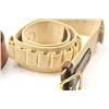 Image 10 : Creger Leather of Tustin, leather and fabric  cartridge belt for 12 gauge shotgun shells in  an Old 