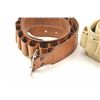 Image 11 : Creger Leather of Tustin, leather and fabric  cartridge belt for 12 gauge shotgun shells in  an Old 