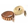 Image 1 : Creger Leather of Tustin, leather and fabric  cartridge belt for 12 gauge shotgun shells in  an Old 