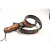 Image 2 : Creger Leather of Tustin, leather and fabric  cartridge belt for 12 gauge shotgun shells in  an Old 