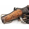 Image 3 : Creger Leather of Tustin, leather and fabric  cartridge belt for 12 gauge shotgun shells in  an Old 