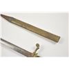 Image 9 : A 19th century gilt bronze mounted pearl  grippe dagger circa 1840 with 10” diamond  shaped double e