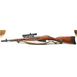 Mosin-Nagant Model 1938 bolt action rifle, 7.62 x 54R caliber, Serial #M3819828. The rifle is in