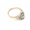 Image 4 : One beautifully designed vintage ring in 14k  white gold set with a ¼ ct center and 18 side  diamond