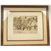 Image 1 : Sepia tone print entitled, “Buffalo Dance at  Hano” and marked from copyright photograph,  1921 E.S.