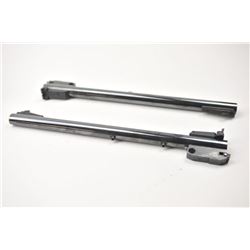 Lot of three Thompson Center barrels including .22 Long Rifle caliber Model Super 14” with a Bushn