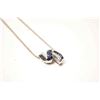 Image 3 : One beautiful modern white gold slider set  with 1 ct of fine sapphires and accent  diamonds Est:$25