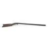 Image 1 : Heavy barrel under hammer percussion rifle  with inlaid plaque inscribed in script “W.B.  Gray”. Sho