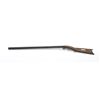 Image 2 : Heavy barrel under hammer percussion rifle  with inlaid plaque inscribed in script “W.B.  Gray”. Sho