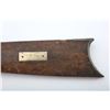 Image 3 : Heavy barrel under hammer percussion rifle  with inlaid plaque inscribed in script “W.B.  Gray”. Sho