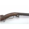 Image 8 : Heavy barrel under hammer percussion rifle  with inlaid plaque inscribed in script “W.B.  Gray”. Sho
