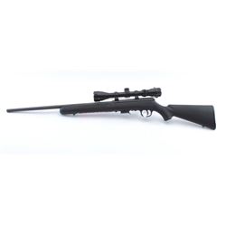 Savage Model 93R17 bolt action rifle, .17 HMR caliber, 21” barrel, mat black finish, checkered com