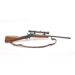Custom Remington Rolling Block single shot rifle, 7mm Mauser caliber, Serial #NSNV. The rifle is