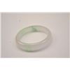 Image 1 : One genuine lavender jade bangle bracelet  with green splashes Est:$150-300