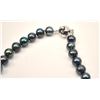 Image 2 : One beautiful strand of black pearls 20  inches long and are 9 mm in diameter   Est:$250-500