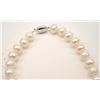 Image 2 : One strand of fine quality white pears with  pinkish tone diameter approx. 12mm length 20  inches Es