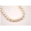 Image 3 : One strand of fine quality white pears with  pinkish tone diameter approx. 12mm length 20  inches Es