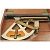 Image 2 : WWI U.S. Navy Gunner’s quadrant in the  original fitted wooden case.  The quadrant  was purported to