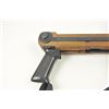 Image 2 : Law Enforcement folding stock for a Ruger  Mini-14.  The smooth wood stock has a folding  steel butt