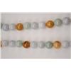 Image 4 : One unique multi-color jade bead necklace  including lavender, green and orange colors.  Est:$250-50
