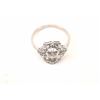 Image 4 : Vintage ring in platinum set with a fine  round diamond and accent diamonds weighing  approx 0.75ct 