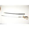 Image 1 : Nazi era Officer’s sword with steel scabbard,  fine blade in good to very good overall  condition.  