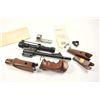 Image 1 : Lot of Thompson Contender accessories  including a barrel with scope and rings,  three sets of fore