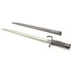 Image 1 : Japanese Arisaka Type 38 bayonet with Nagoya  arsenal marking and scabbard.  The bayonet is  in fine